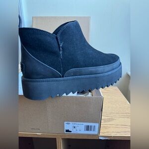 UGG Women's Black Suede Ankle Booties